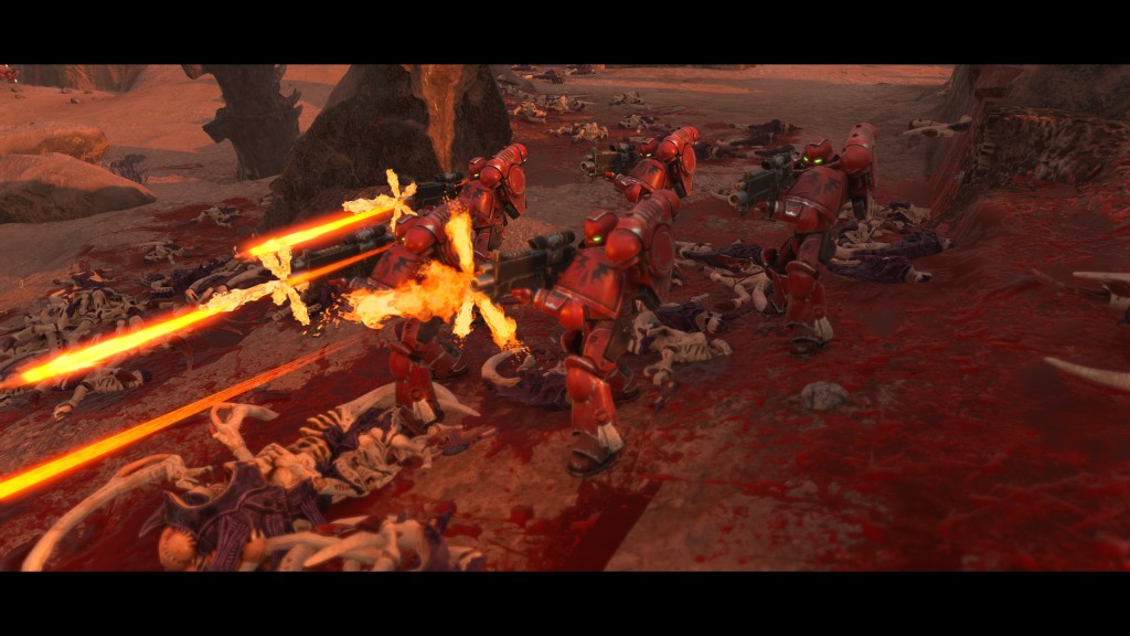 Warhammer 40000 BattleSector Screenshot Space Marines