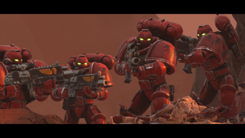 Warhammer 40000 BattleSector Screenshot Space Marines