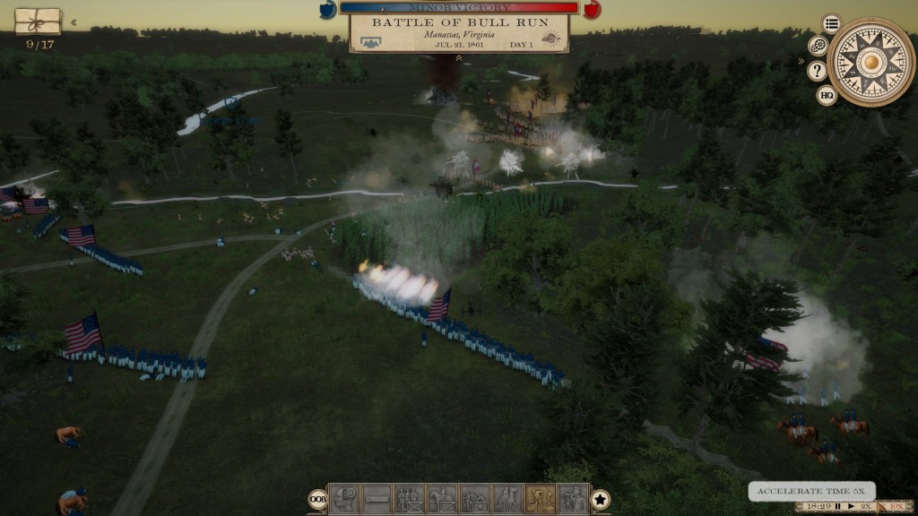 Grand Campaign American Civil War screenshot of battle of bull run