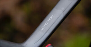 Marin Alpine Trail Carbon 2 top tube detail.