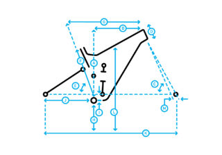 Rift Zone 29" Carbon XR Frame Kit geometry diagram