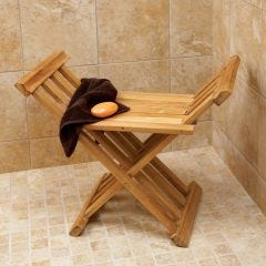 Deluxe Teak Bath Stool