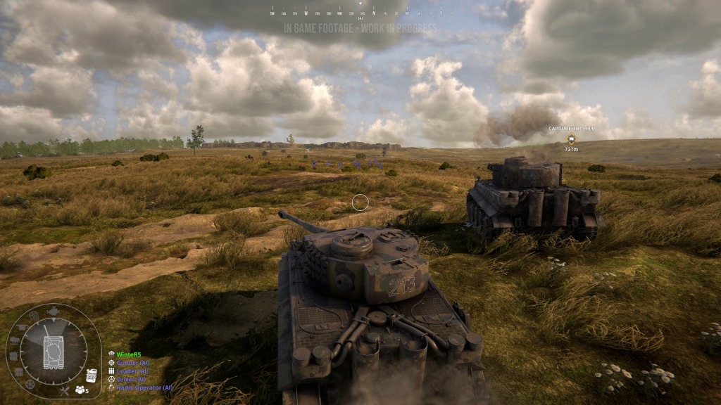 Tank Squad Video Game screenshot with two Tiger Tanks attacking enemy positions