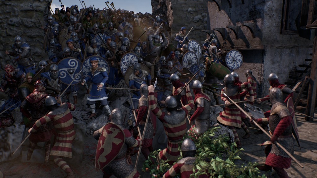 Ancestors Legacy Screenshot of a battle between infantry