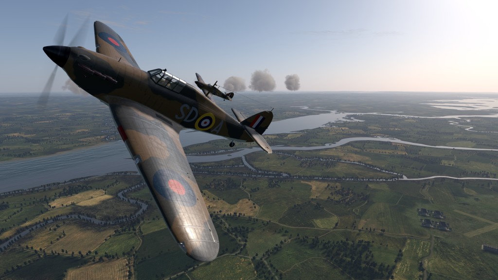 IL 2 sturmovik Cliffs of Dover screenshot of a spitfire squadron