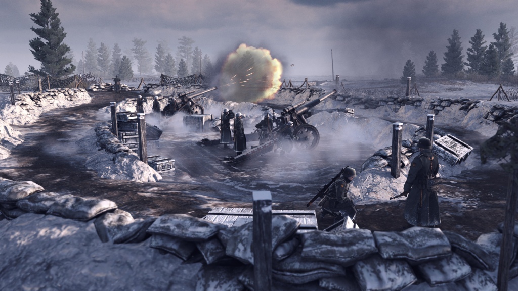 Gates of Hell Ostfront Screenshot artillery guns