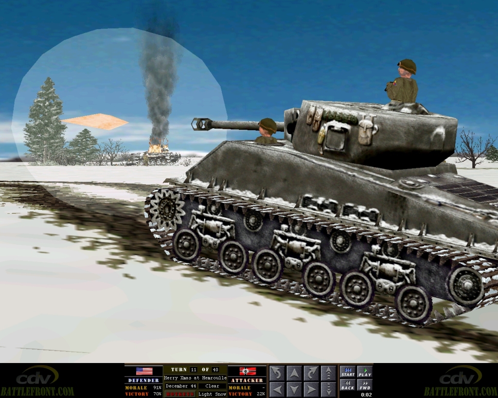 Tim Stone Interview screenshot of a Combat Mission Sherman