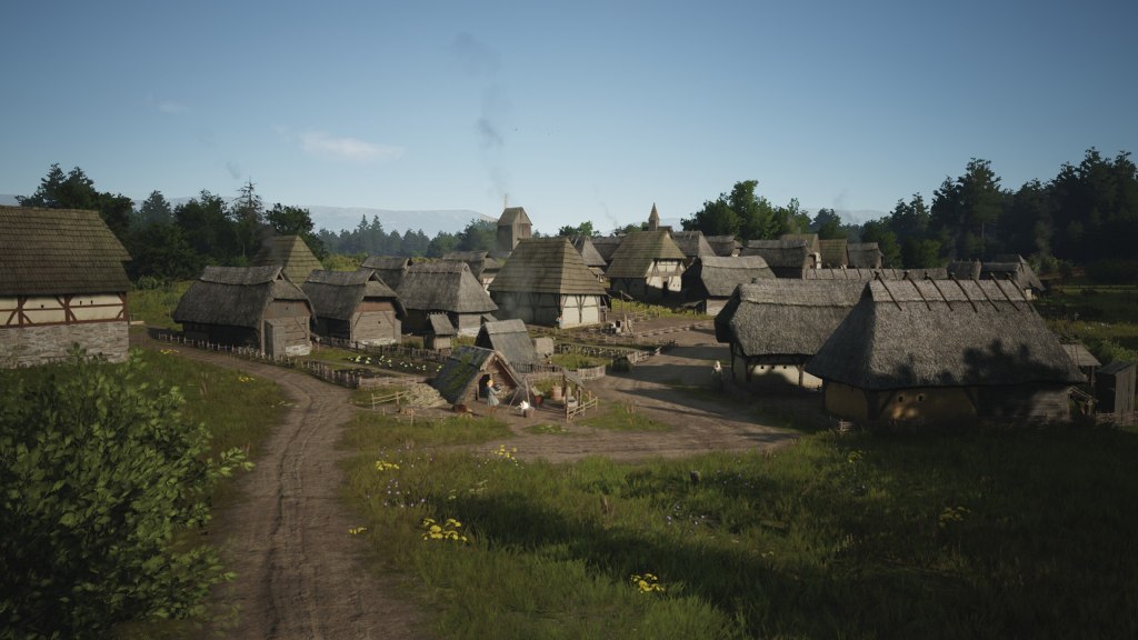 Manor Lords Screenshot of a medieval city