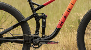 Profile shot of a Marin Rift Zone 29 3 bike, showing the MultiTrac suspension.