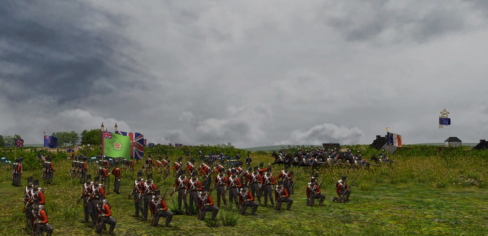 Scourge of War Remastered Screenshot of British Soldiers In Line