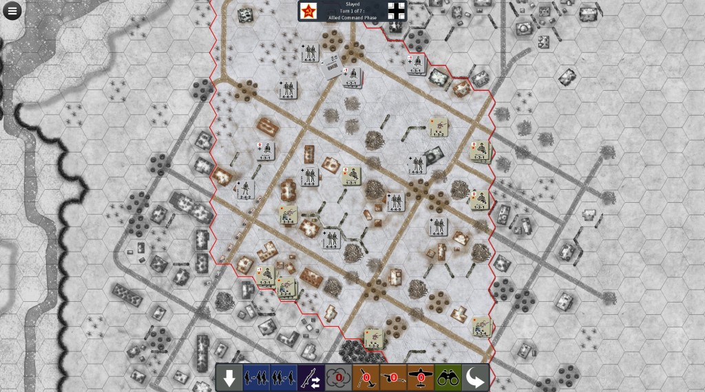 Valor and Victory screenshot of a fight on the Eastern Front between Germans and Russians