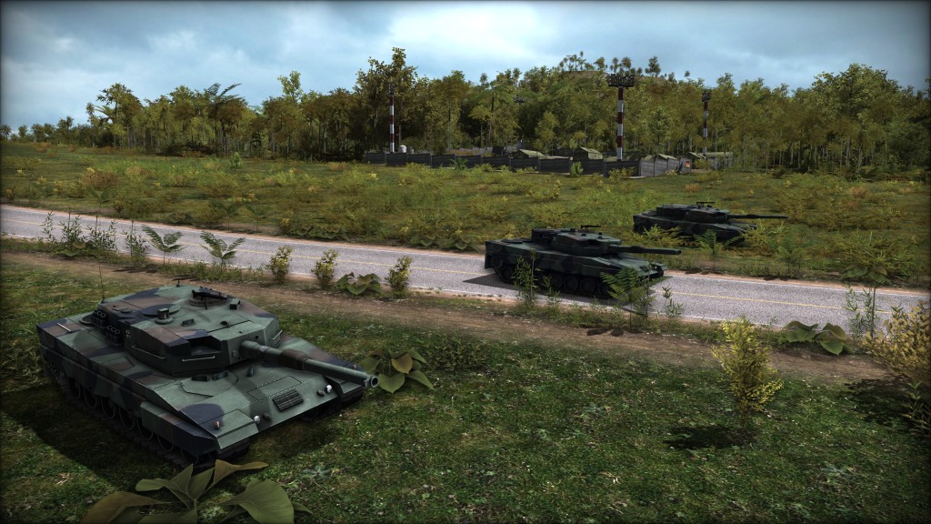 Wargame Red Dragon screenshot of Leopard tanks