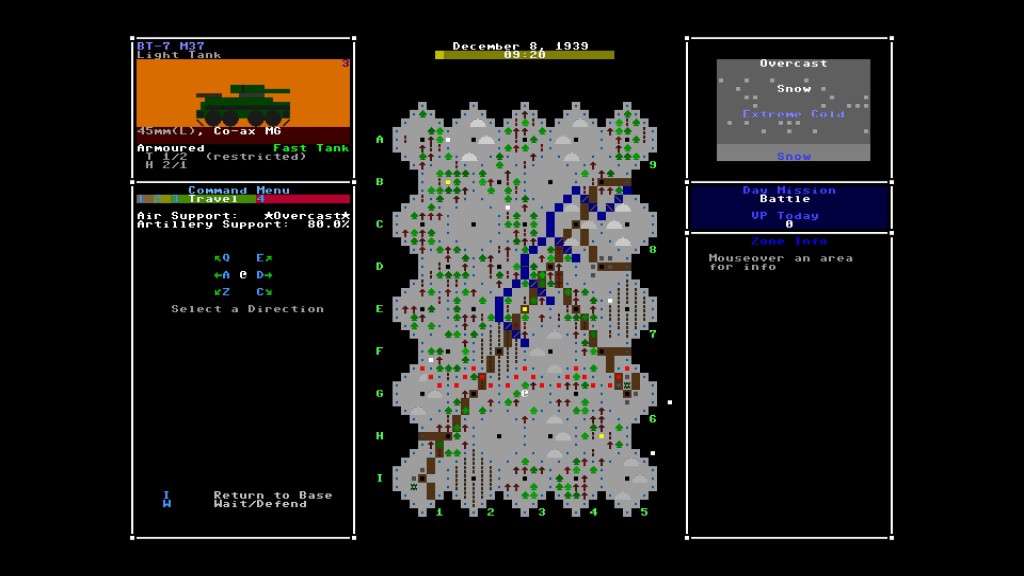 Armored Commander 2 Screenshot of the battle map