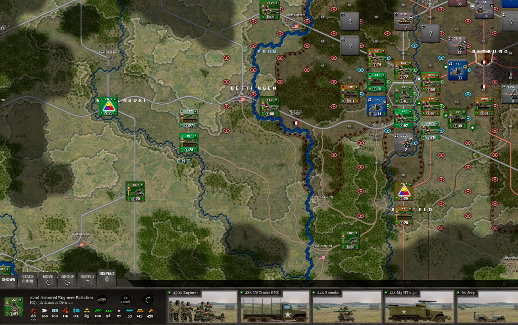 Decisive Campaigns Ardennes Offensive Screenshot of the first map