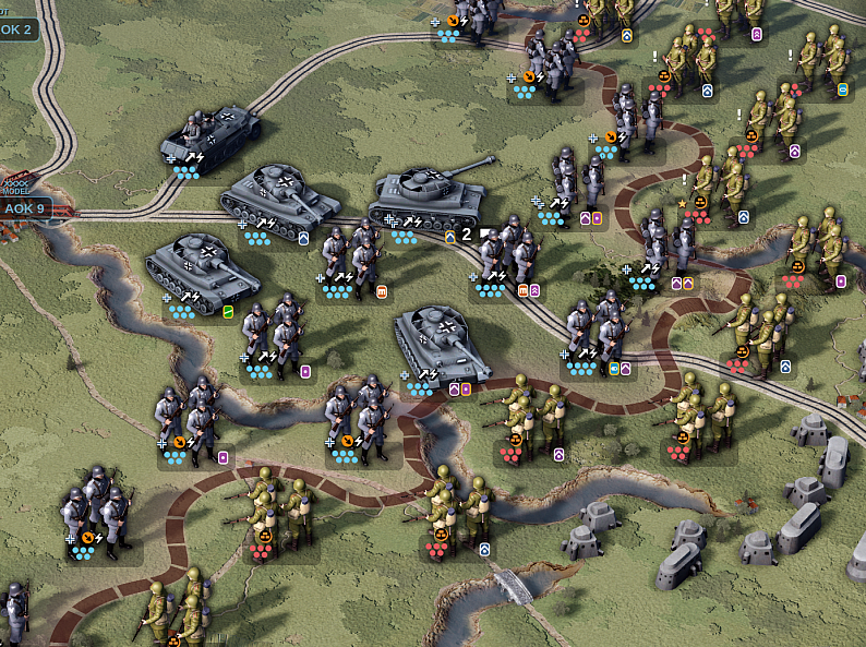 A screenshot of Unity of Command II at the Eastern Front